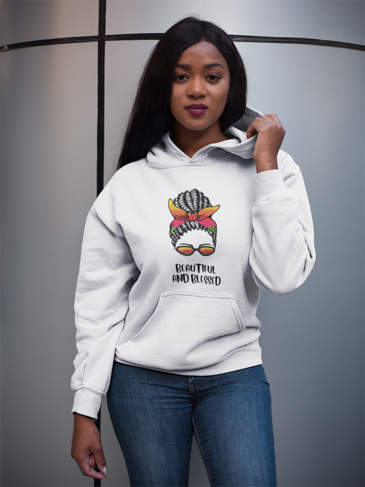 BEAUTIFUL AND BLESSED PULLOVER HOODIE