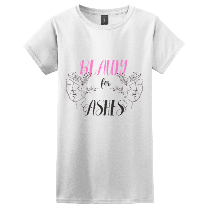 BEAUTY FOR ASHES COTTON T-SHIRT (WHITE)